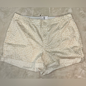 NWT  Lane Bryant‎ “Softest Collection” cheetah print shorts - sz 22